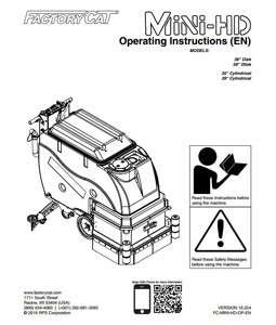 cover of FactoryCat MiniHD floor scrubber user manual